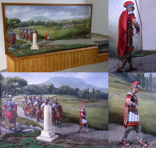 Sághegyi múzeum, római kori makett